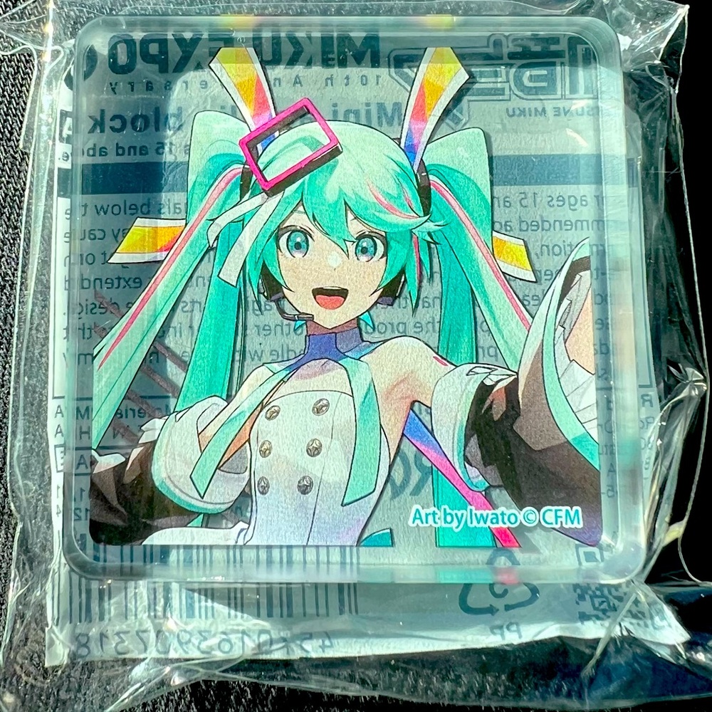 Hatsune Miku Acrylic Block Ver 1 - $3 if bundle w/ other items $10+